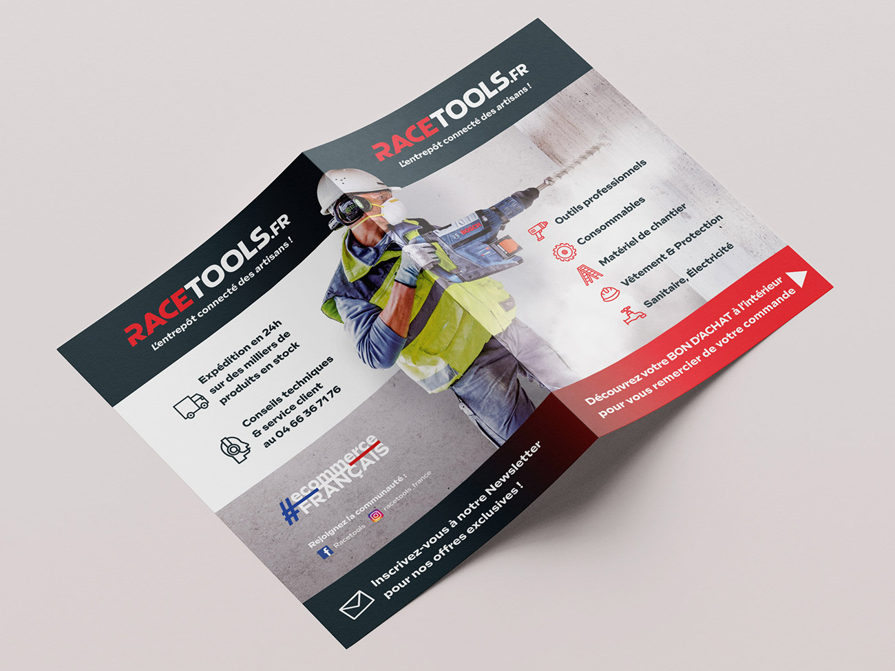 Racetools - Dépliant 2 volets A5