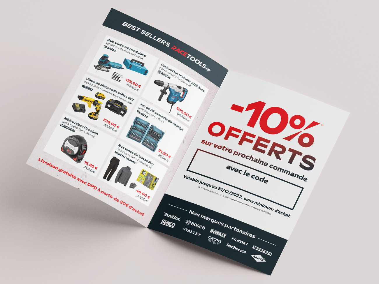 Racetools - Dépliant 2 volets A5