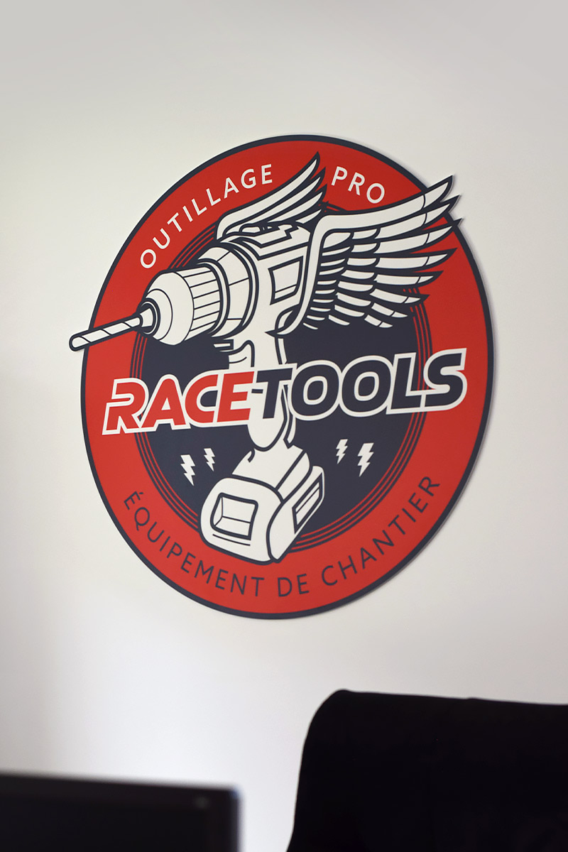Racetools - Illustration panneau découpé